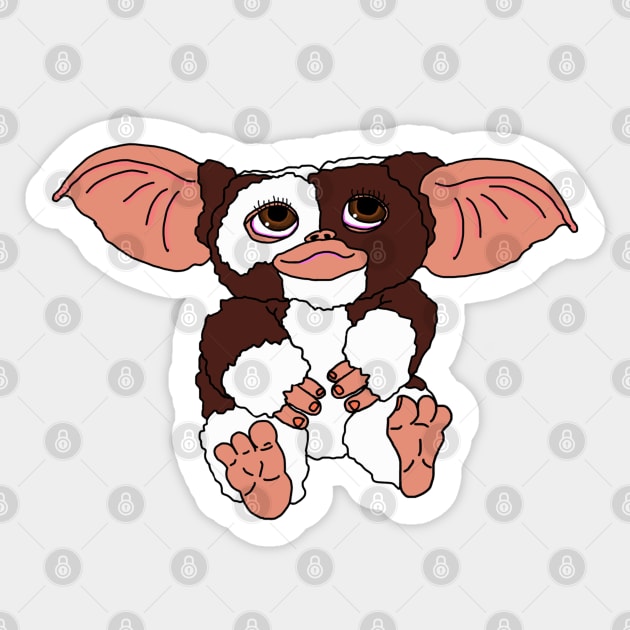 Gizmo from Gremlins Sticker by Lydia's Green Light Closet 